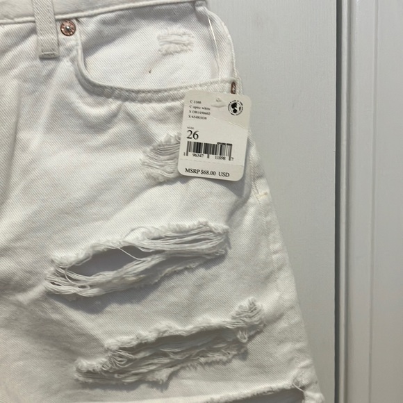 NWT Free People Button Fly distressed Shorts - Picture 2 of 7